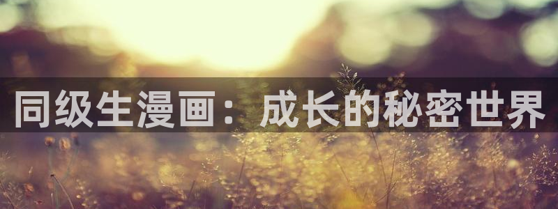 同人腐漫画：同级生漫画：成长的秘密世界