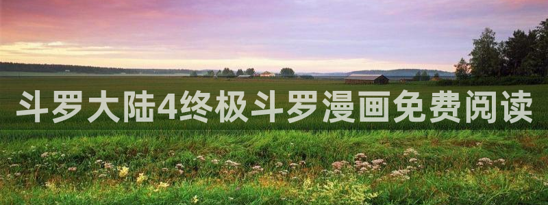 免费腐漫：斗罗大陆4终极斗罗漫画免费阅读